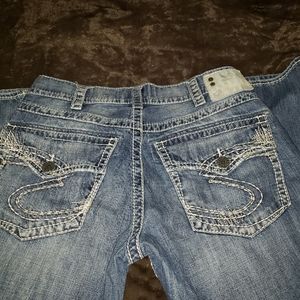 Silver Gordie Flap W33/L30 Jean's